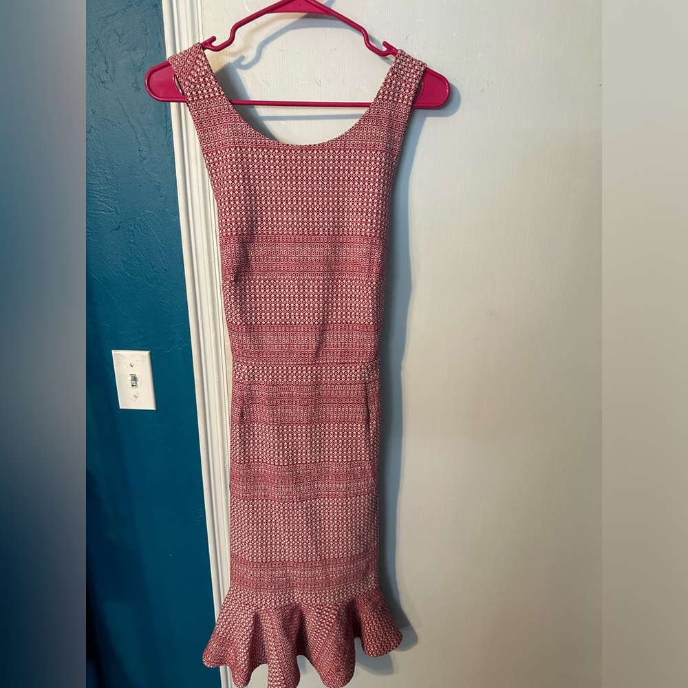 Banana Republic Size 2 Red/White Dress